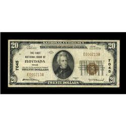 Floydada, TX - $20 1929 Ty. 1 The First NB Ch. #