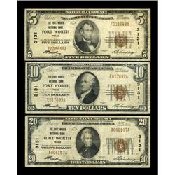 A Trio of Small Size Fort Worth, TX Notes