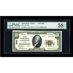 Galveston, TX - $10 1929 Ty. 2 The City NB Ch. #