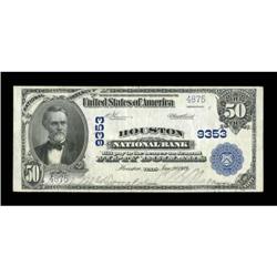 Houston, TX - $50 1902 Plain Back Fr. 677 The