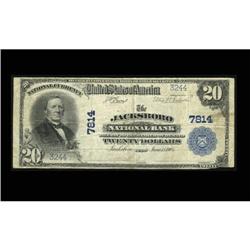 Jacksboro, TX - $20 1902 Plain Back Fr. 650 The