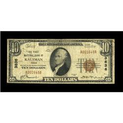 Kaufman, TX - $10 1929 Ty. 1 The First NB Ch. #