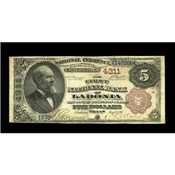 Ladonia, TX - $5 1882 Brown Back Fr. 471 The