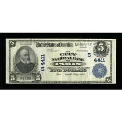 Paris, TX - $5 1902 Plain Back Fr. 601 The City