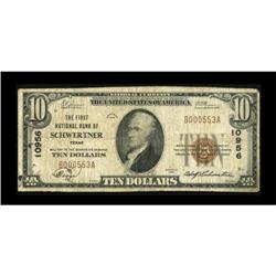 Schwertner, TX - $10 1929 Ty. 1 The First NB Ch.