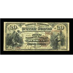 Terrell, TX - $20 1882 Brown Back Fr. 497 The