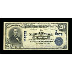 Waco, TX - $20 1902 Plain Back Fr. 650 The