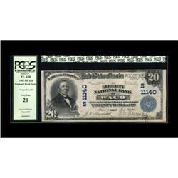 Waco, TX - $20 1902 Plain Back Fr. 658 The