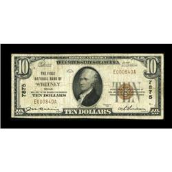 Whitney, TX - $10 1929 Ty. 1 The First NB Ch. #