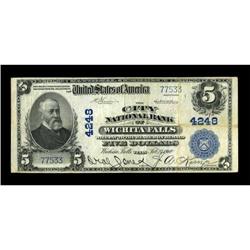 Wichita Falls, TX - $5 1902 Plain Back Fr. 600