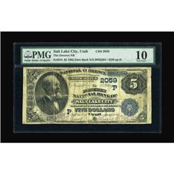 Salt Lake City, UT - $5 1882 Date Back Fr. 534