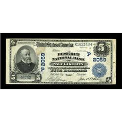 Salt Lake City, UT - $5 1902 Plain Back Fr. 602