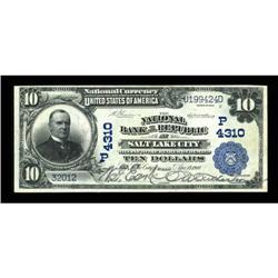 Salt Lake City, UT - $10 1902 Plain Back Fr. 627