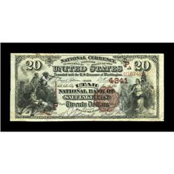 Salt Lake City, UT - $20 1882 Brown Back Fr. 501