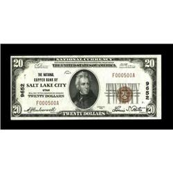 Salt Lake City, UT - $20 1929 Ty. 1 The National