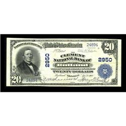 Rutland, VT - $20 1902 Plain Back Fr. 650 The