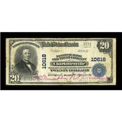 Charlottesville, VA - $20 1902 Plain Back Fr.