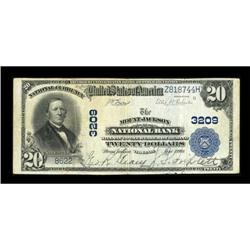 Mount Jackson, VA - $20 1902 Plain Back Fr. 650