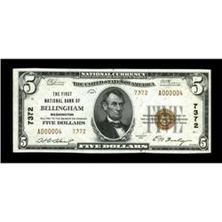 Bellingham, WA - $5 1929 Ty. 2 The First NB Ch.