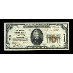 Dayton, WA - $20 1929 Ty. 2 The Broughton NB Ch.