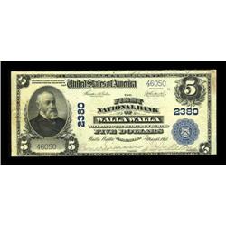 Walla Walla, WA - $5 1902 Plain Back Fr. 606 The