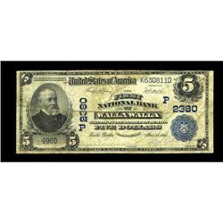 Walla Walla, WA - $5 1902 Plain Back Fr. 606 The
