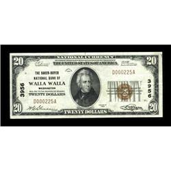 Walla Walla, WA - $20 1929 Ty. 1 The Baker-Boyer