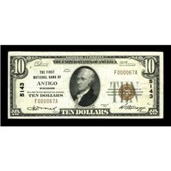 Antigo, WI - $10 1929 Ty. 1 The First NB Ch. #