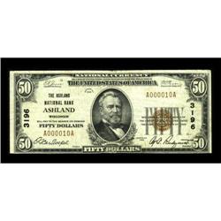 Ashland, WI - $50 1929 Ty. 1 The Ashland NB Ch.