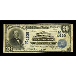 Grand Rapids, WI - $20 1902 Plain Back Fr. 654