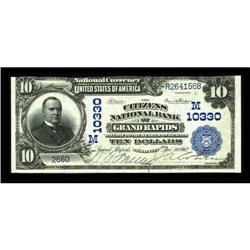 Grand Rapids, WI - $10 1902 Plain Back Fr. 629