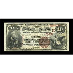 Green Bay, WI - $10 1882 Brown Back Fr. 487 The