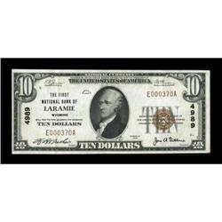 Laramie, WY - $10 1929 Ty. 1 The First NB Ch. #