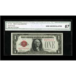 Fr. 1500 $1 1928 Legal Tender Note. CGA Gem