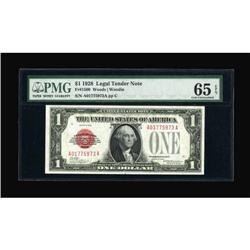 Fr. 1500 $1 1928 Legal Tender Note. PMG Gem