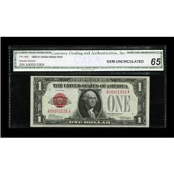 Fr. 1500 $1 1928 Legal Tender Note. CGA Gem
