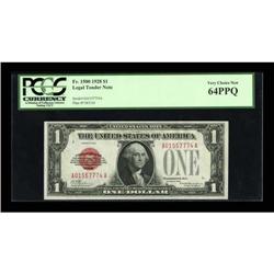 Fr. 1500 $1 1928 Legal Tender Note. PCGS Very