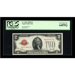 Fr. 1503 $2 1928B Legal Tender Note. PCGS Very