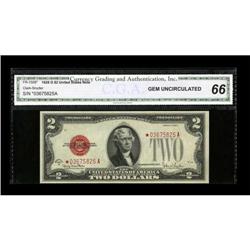 Fr. 1508* $2 1928G Legal Tender Note. CGA Gem