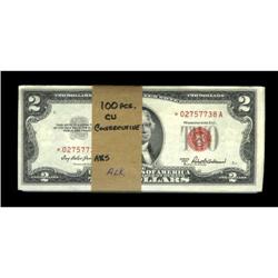 Fr. 1510 $2 1953A Legal Tender Notes. Pack of
