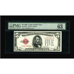 Fr. 1525* $5 1928 Legal Tender Note. PMG Choice