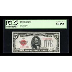 Fr. 1526 $5 1928A Legal Tender Note. PCGS Very