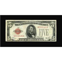 Fr. 1526* $5 1928A Legal Tender Note. Very Fine.