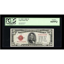 Fr. 1528* $5 1928C Legal Tender Note. PCGS Gem