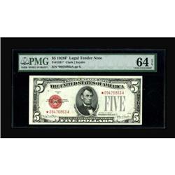 Fr. 1531* $5 1928F Legal Tender Note. PMG Choice