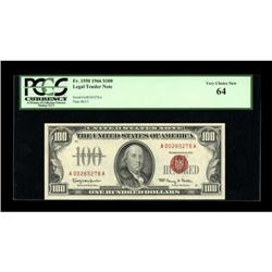 Fr. 1550 $100 1966 Legal Tender Note. PCGS Very