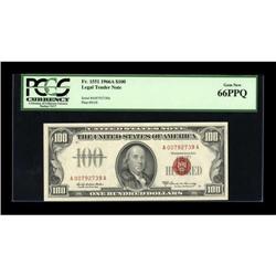 Fr. 1551 $100 1966A Legal Tender Note. PCGS Gem