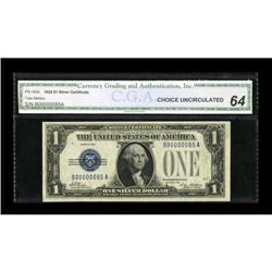 Fr. 1600 $1 1928 Silver Certificate. CGA Choice
