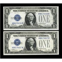 Fr. 1600/Fr. 1601 $1 1928/1928A Silver