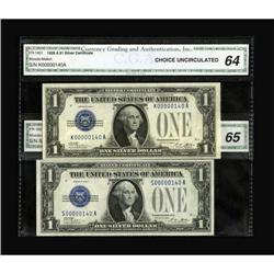 Fr. 1601 $1 1928A Silver Certificate. CGA Gem